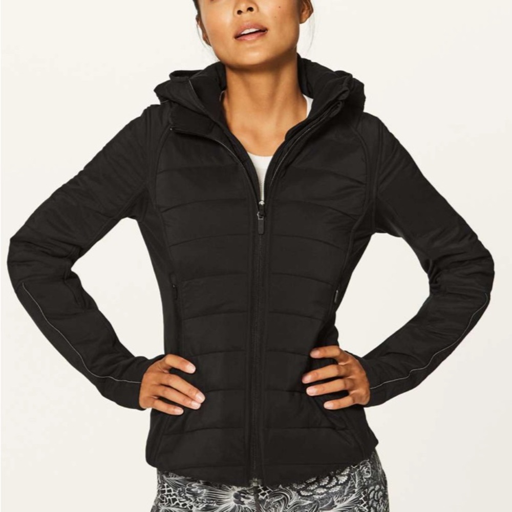 5. $228 Lululemon Extra Mile Jacket
Black size 4